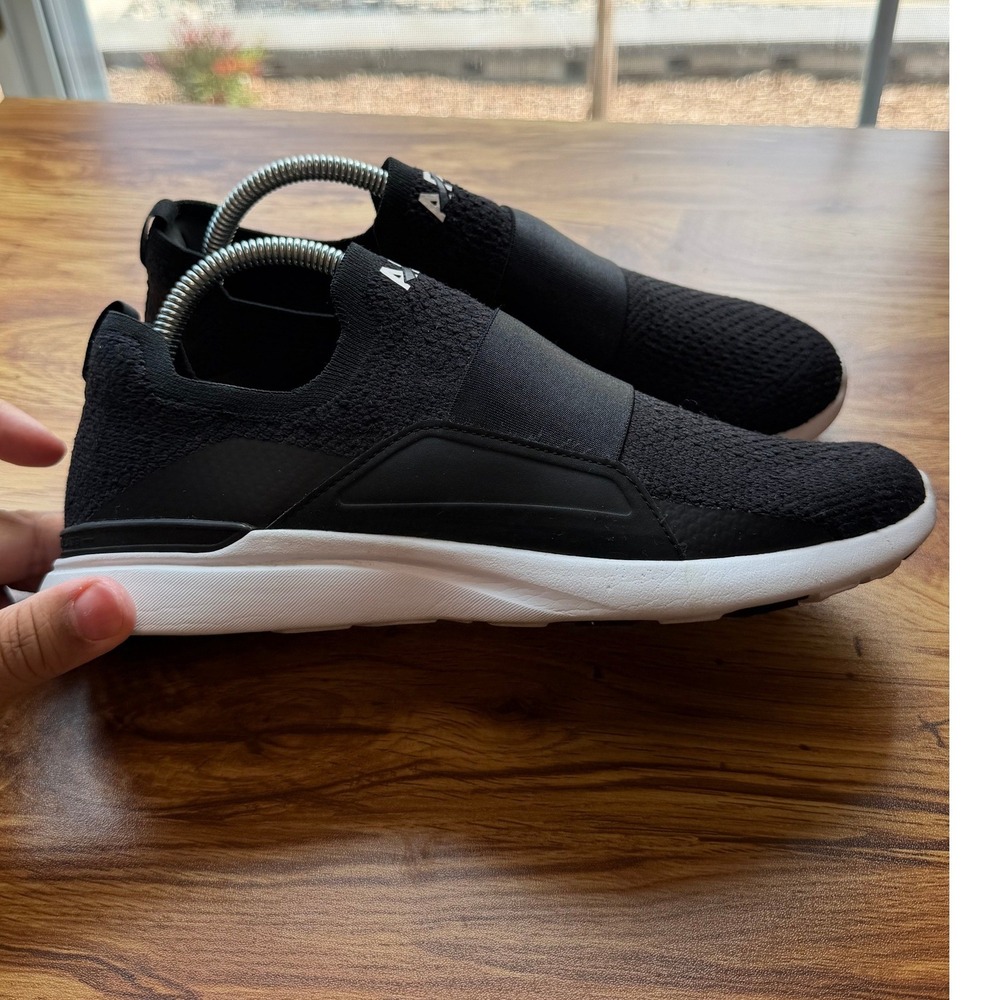 APL TechLoom Bliss Women's Running Shoes Black White Slip On Sneakers Size 9